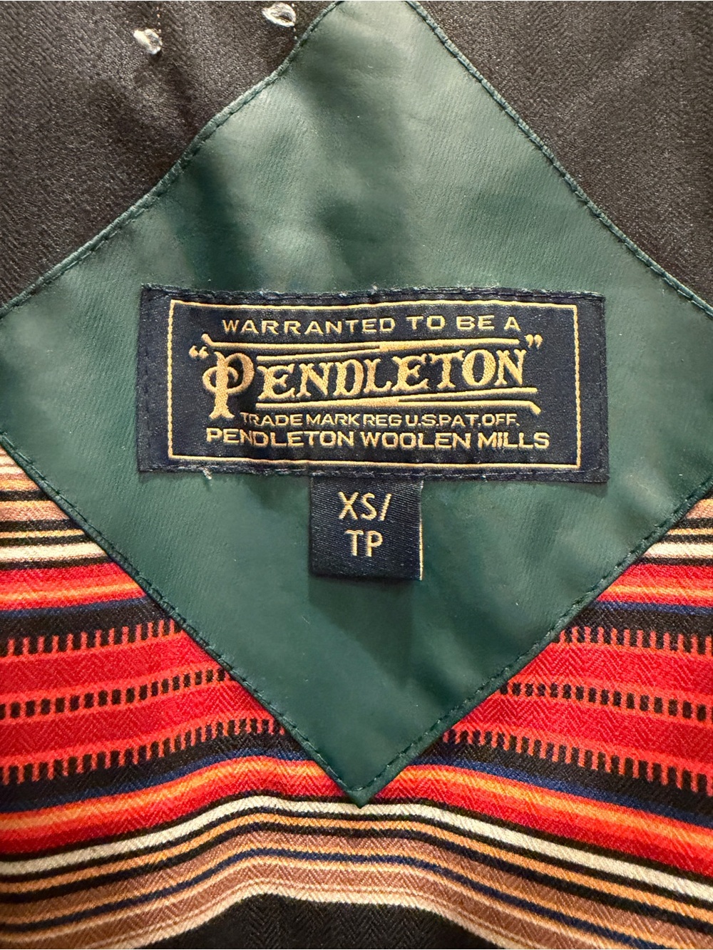 Pendleton Hooded Raincoat Jacket - Dark Green - Picture 7 of 11